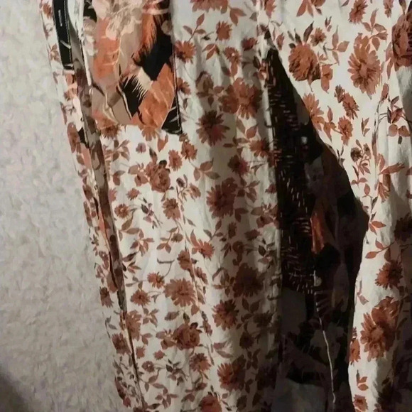 Free People Mix Print Button Down Size XS - Picture 5 of 10